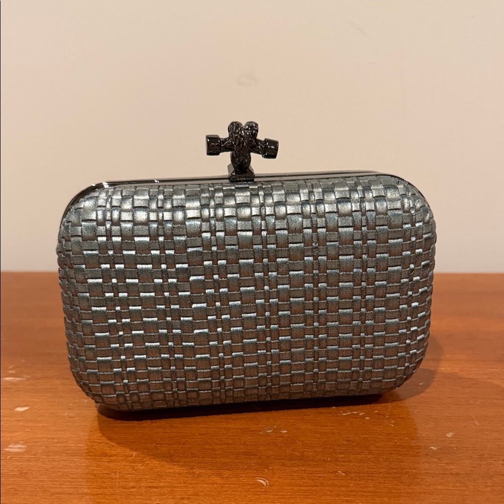 Elegant Silver Clutch Bag